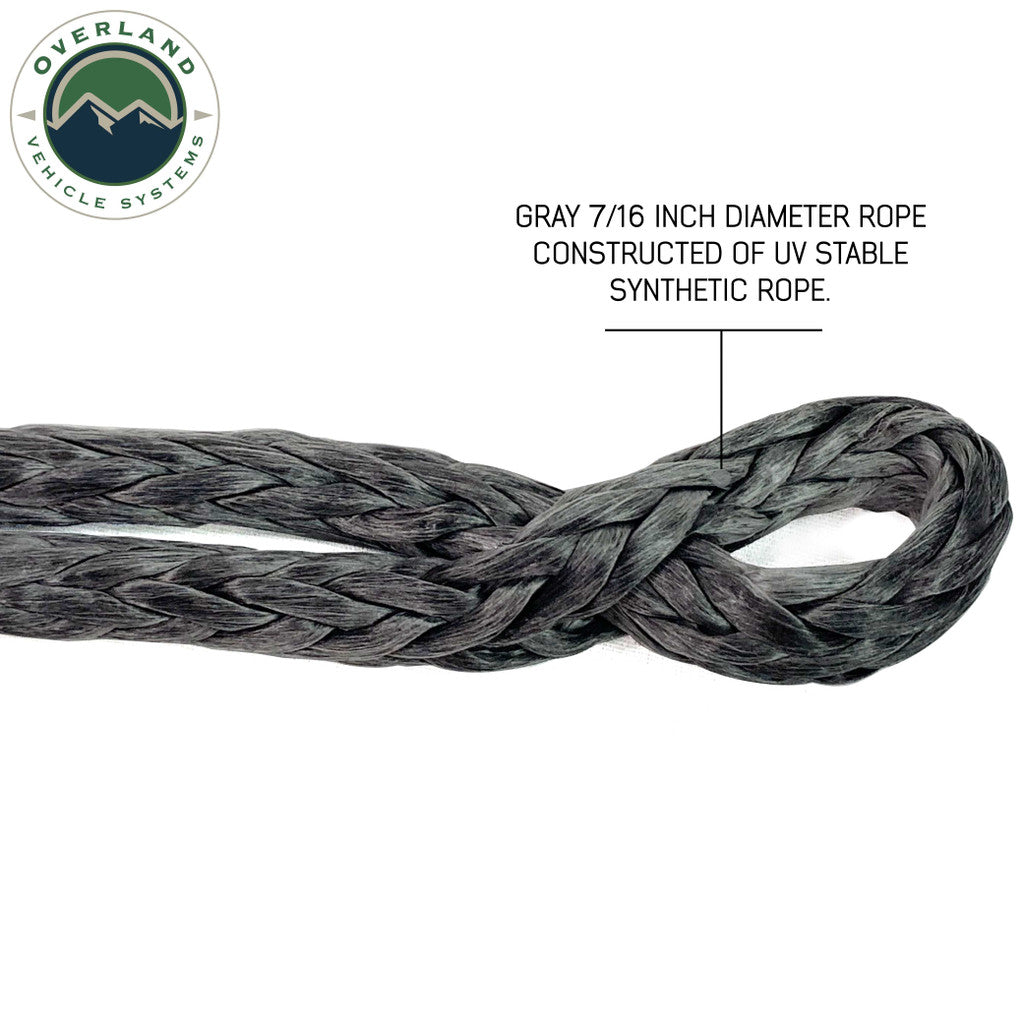 OVERLAND VEHICLE SYSTEMS | Soft Shackle 7/16" 41,000 lb. With Collar - 22" & Storage Bag Universal (19139919)
