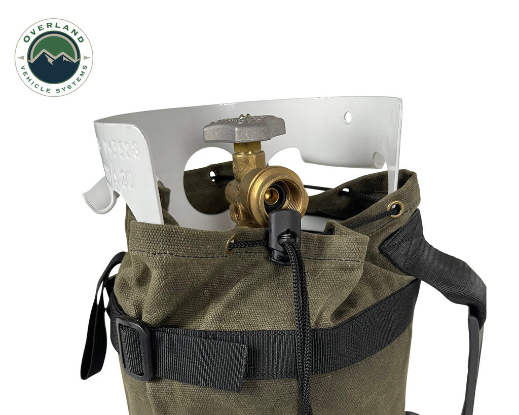 OVERLAND VEHICLE SYSTEMS | Propane Bag With Handle & Straps #16 Waxed Canvas (21189941)