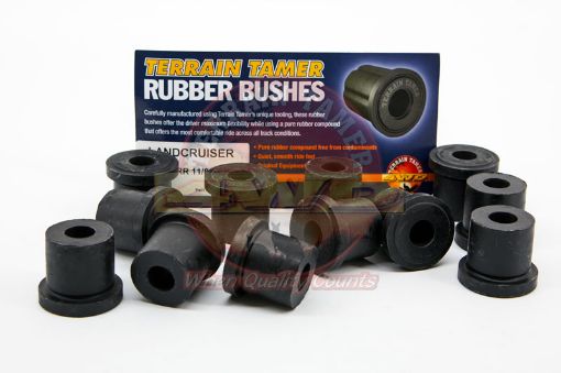 TERRAIN TAMER | Land Cruiser 70 Series BJ75 & FJ75 & HJ75 From 11/1984 & FZJ75 & HZJ75 & PZJ75 From 1/1990 Rear Bushing Shackle Kit (BK6)
