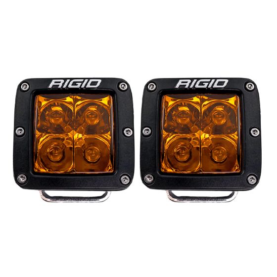 RIGID INDUSTRIES | D-Series Spot with Amber Pro Lens | Pair (20252)