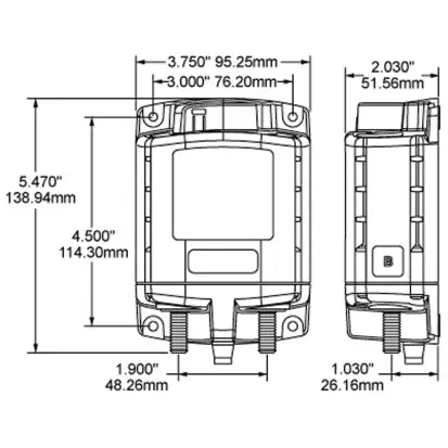 BLUE SEA SYSTEMS | Remote Battery Switch With Manual Control Auto Release 24V (1038329)