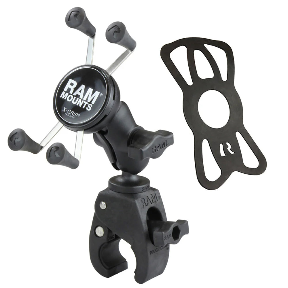 RAM MOUNTS | RAM X-Grip Phone Mount with RAM Tough-Claw Small Clamp Base - Short