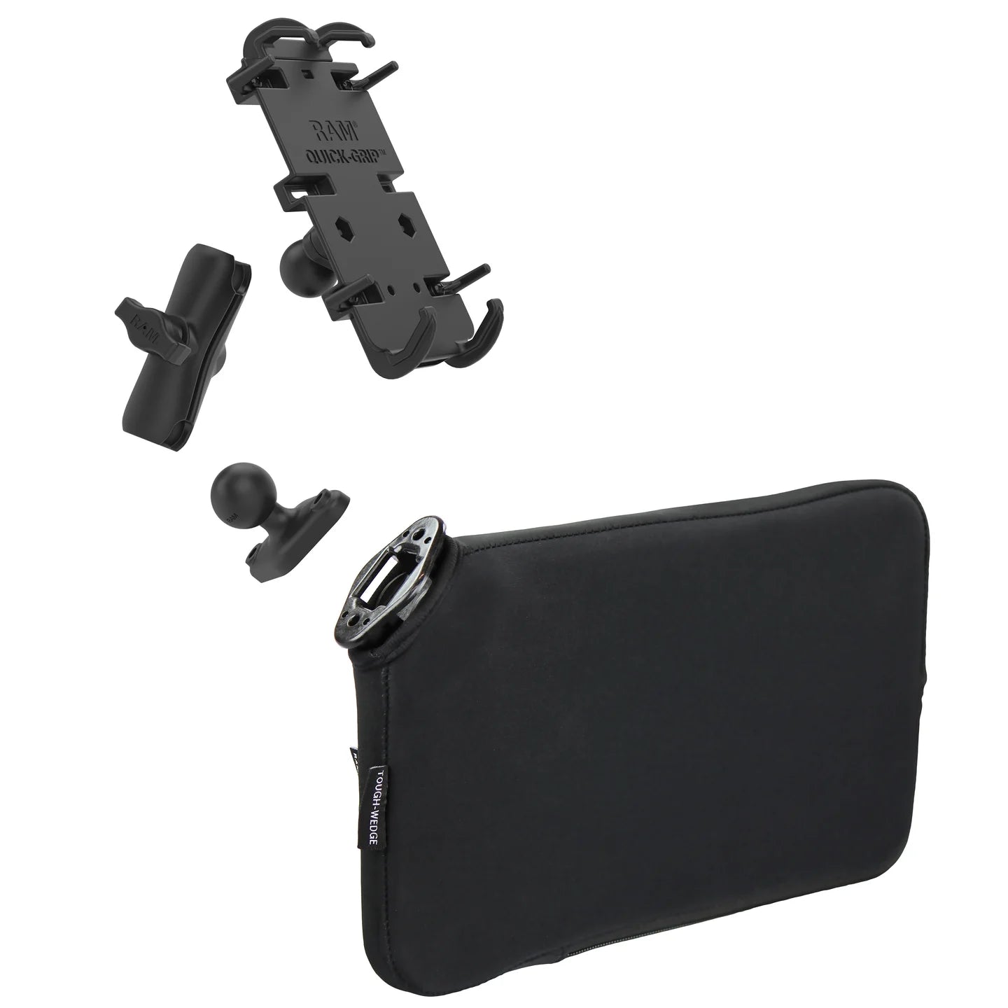 RAM MOUNTS | RAM Quick-Grip XL Phone Mount with Tough-Wedge Base