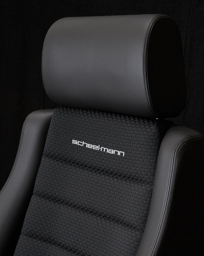 SCHEEL-MANN | Upholstery Black Basketweave Cloth (LR02)