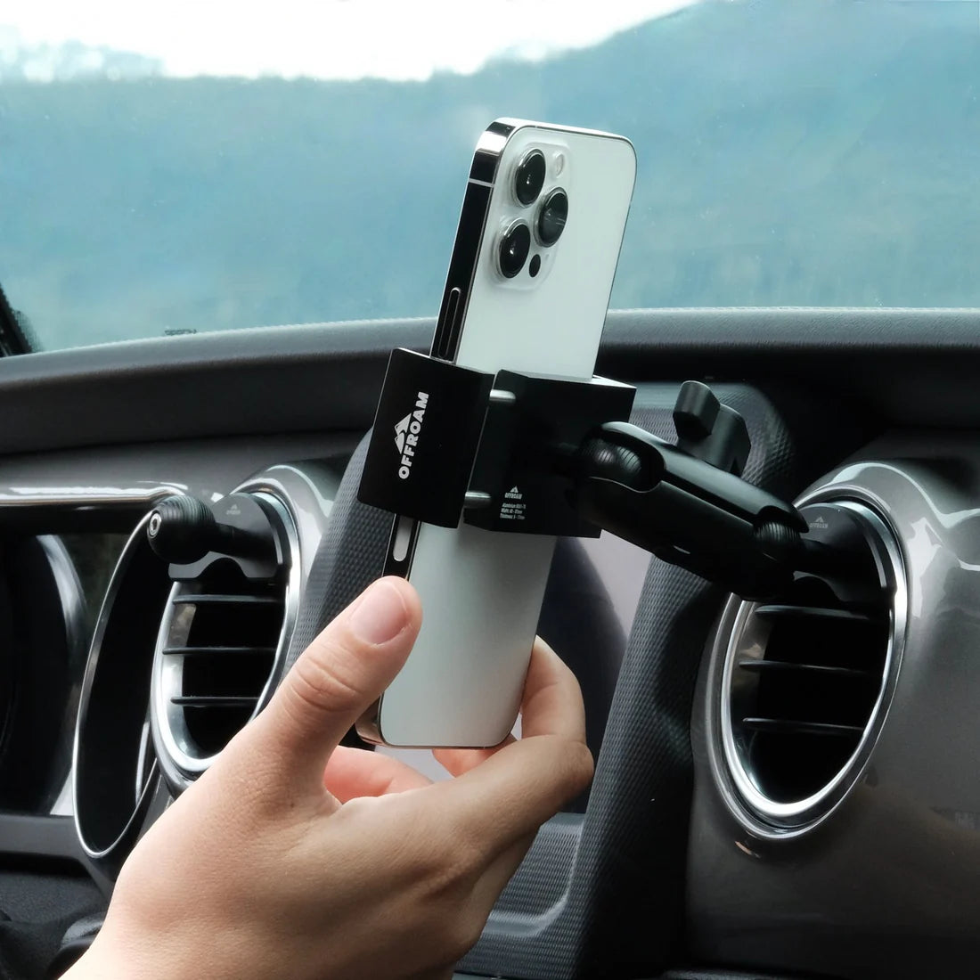 OFFROAM | Jeep Wrangler & Gladiator 2018-2023 Phone Mount, Airvent (EE20005)