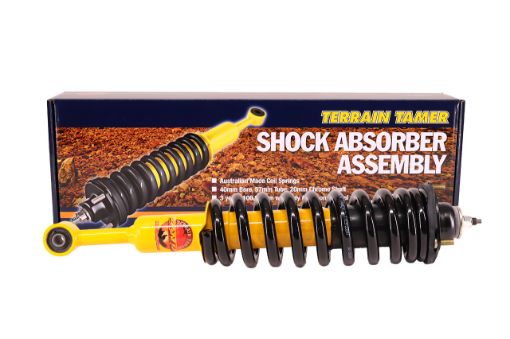 TERRAIN TAMER | Land Cruiser Prado 120 Series From 9/2002 & 4Runner GRN & KDN & TRN & UZN & VZN215 2003-2009 Front Coil Over Shock Assy Pair Raised Height 1.5" 110lb-220lb (TTCSA-002HD)