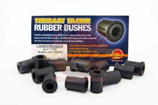 TERRAIN TAMER | Land Cruiser BJ40/42 & FJ40 Up To 7/1980 Front Bushing Shackle Kit Rubber (BK3)
