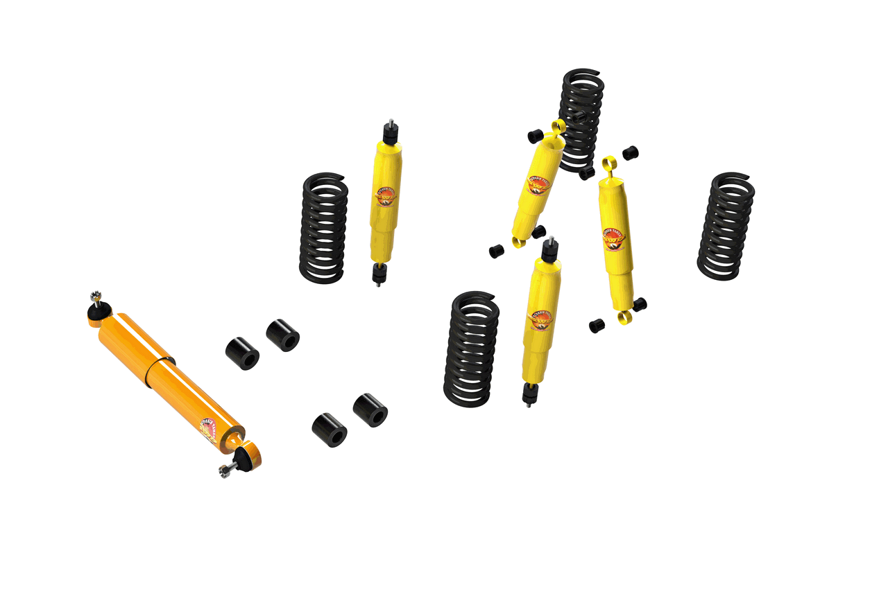 TERRAIN TAMER | Land Cruiser 70 Series LJ70/72/73/78 & KZJ70/73/78 From 1990 Square Headlights Complete Suspension Kit (SK068)