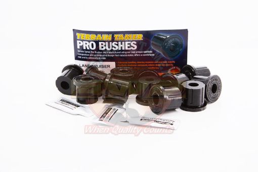 TERRAIN TAMER | Land Cruiser 70 Series BJ75 & FJ75 & HJ75 From 11/1984 & FZJ75 & HZJ75 & PZJ75 From 1/1990 Rear Pro Bushing Shackle Kit Synthetic (BK6P)