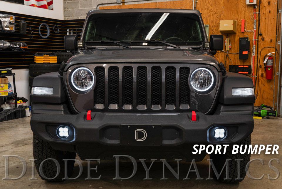 DIODE DYNAMICS | Jeep JL Wrangler 2018-2024 SS3 LED Fog Light Kit