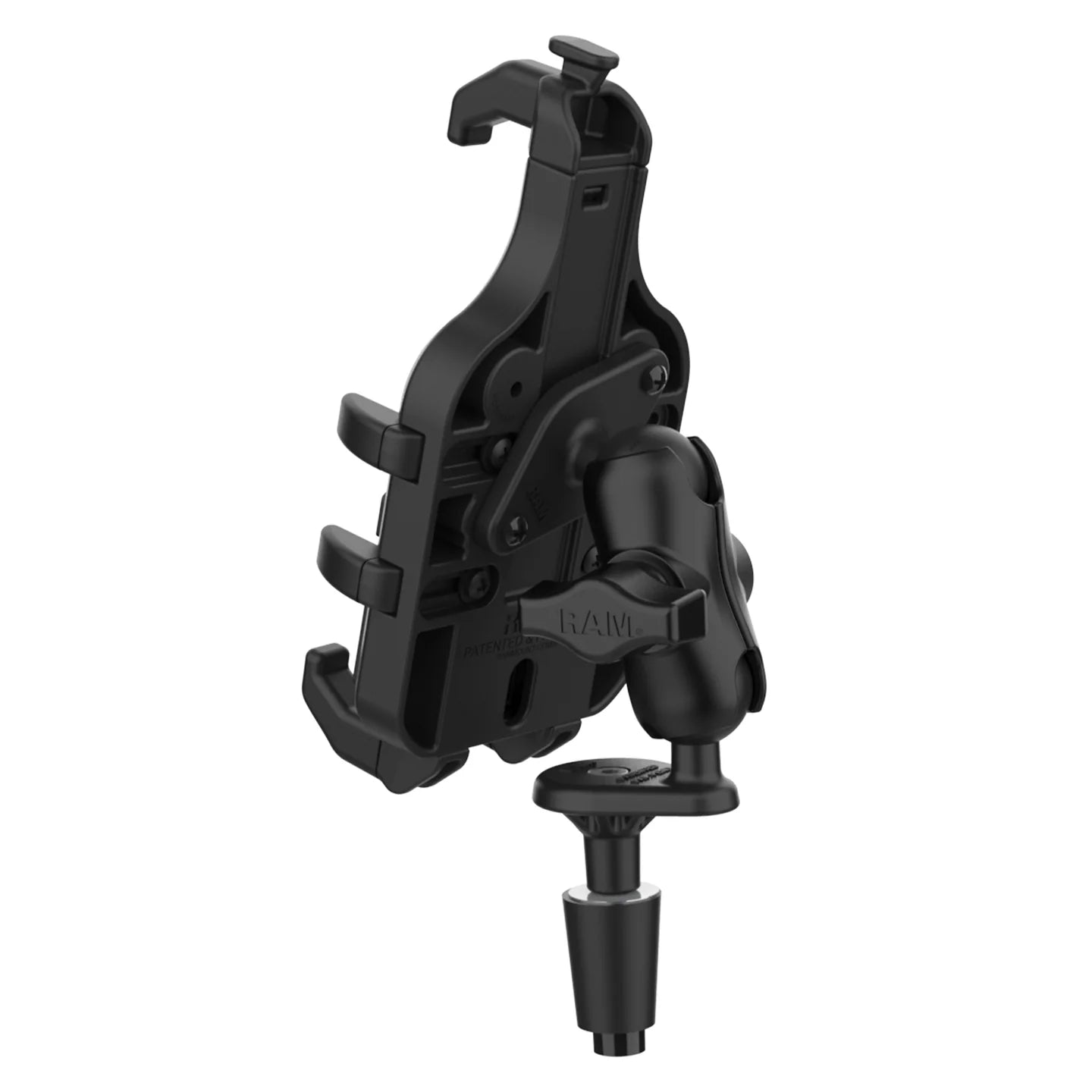 RAM MOUNTS | RAM Quick-Grip Pro Phone Mount with Fork Stem Base - Short