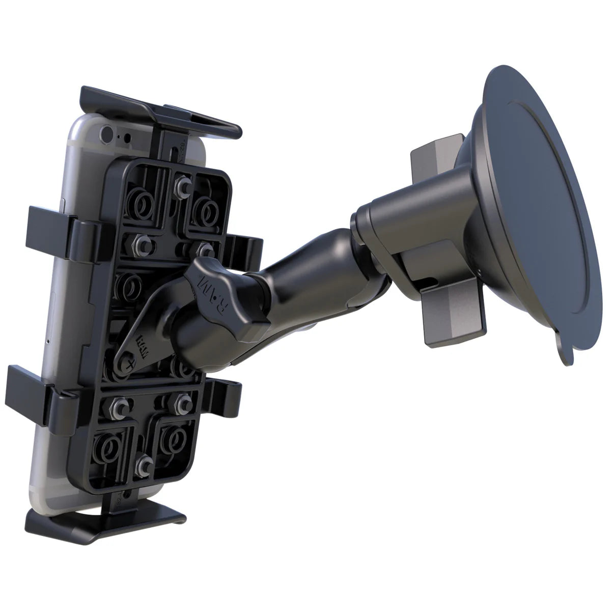 RAM MOUNTS | RAM Finger-Grip Universal Mount with RAM Twist-Lock Suction Cup Base