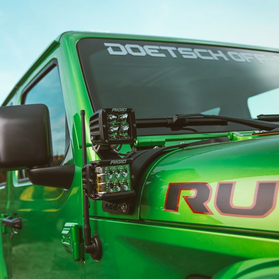 RIGID INDUSTRIES | Jeep Wrangler JL 2018 Cowl Mount Short Standoff Kit (41657)