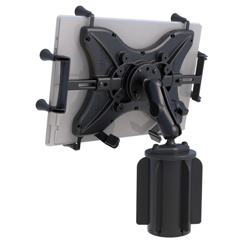 RAM MOUNTS | RAM X-Grip with RAM-A-CAN II Cup Holder Mount for 12"-13" Tablets