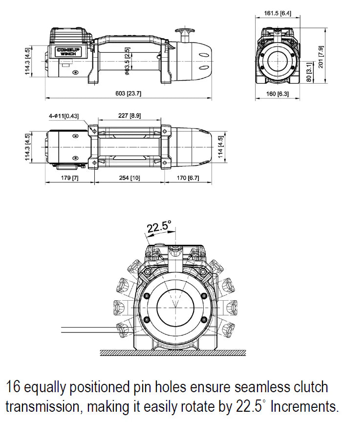COMEUP WINCH | Slim 9.5rsi Trail Edition (295048)