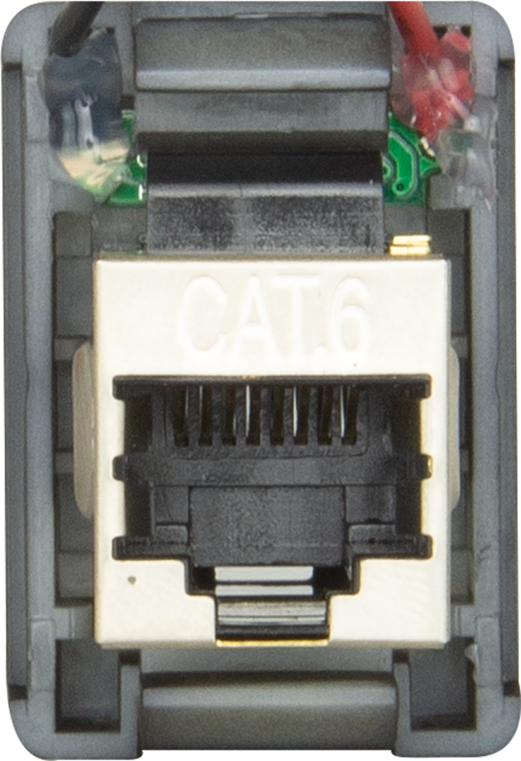 GME RADIOS | RJ45 Pass Through Adaptor Type 1 Red (XRS-RJ45R1)