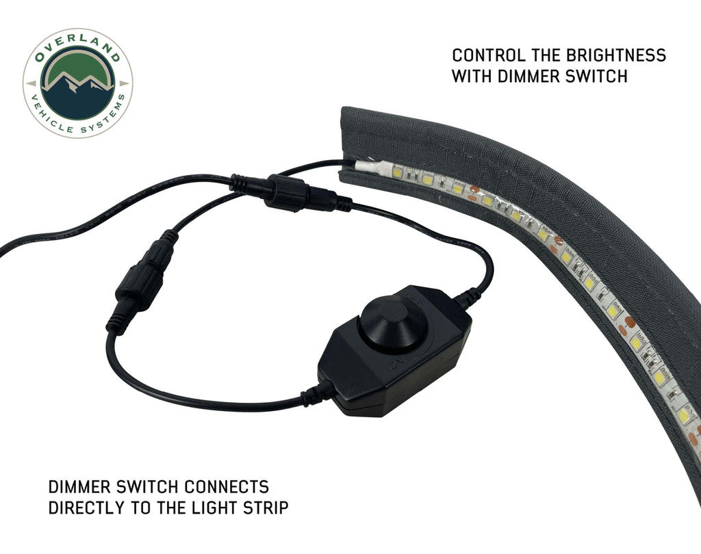 OVERLAND VEHICLE SYSTEMS | Roof Top Tent and Awning Flexible 47" LED Light with Dimmer and Adaptor (18009908)
