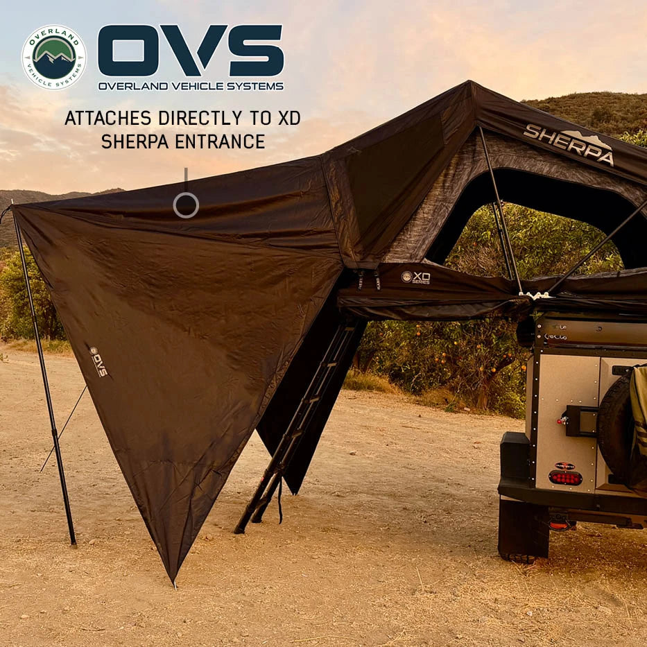 OVERLAND VEHICLE SYSTEMS | Awning Attachment For XD Sherpa Hybrid Rooftop Tent