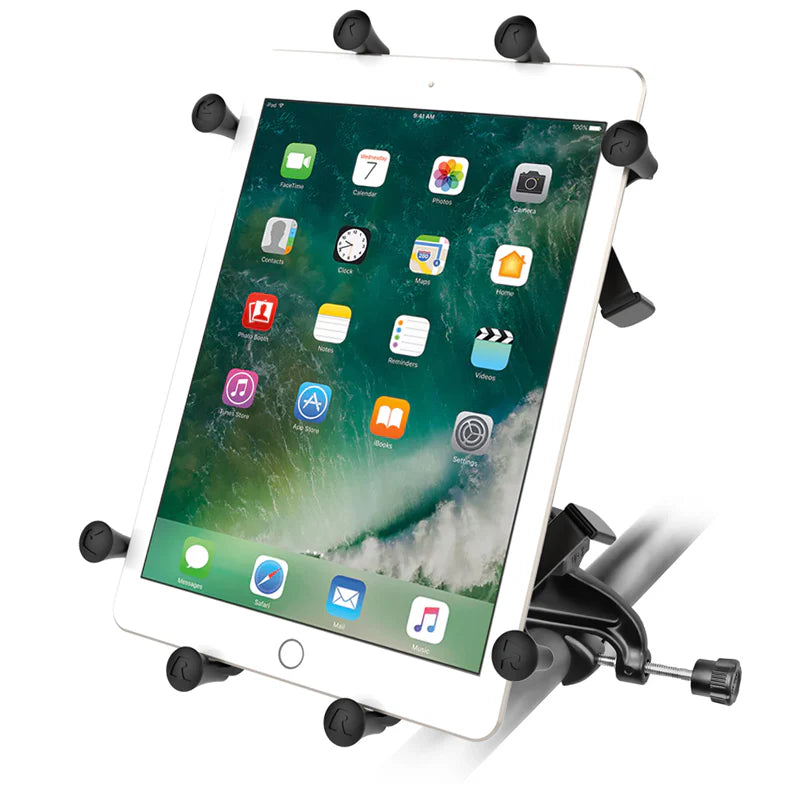 RAM MOUNTS | RAM X-Grip Mount with Yoke Clamp Base for 9"-11" Tablets