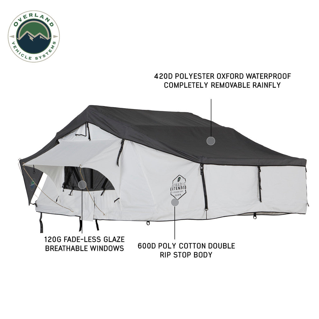 OVERLAND VEHICLE SYSTEMS | Nomadic 3 Arctic Extended Roof Top Tent (18339926)