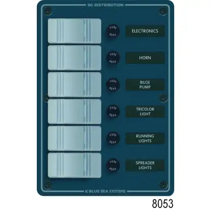 BLUE SEA SYSTEMS | DC Water Resistant Rocker/Fuse Panels (71950)