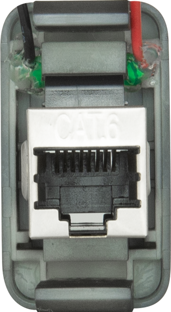 GME RADIOS | RJ45 Pass Through Adaptor Type 2 Red (XRS-RJ45R2)