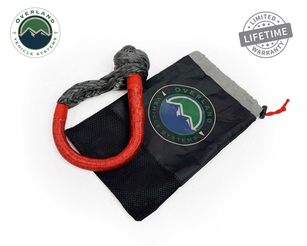 OVERLAND VEHICLE SYSTEMS | Combo Pack Soft Shackle 5/8" 44,500 lb & Recovery Ring 6.25" 45,000 lb (19-6580)