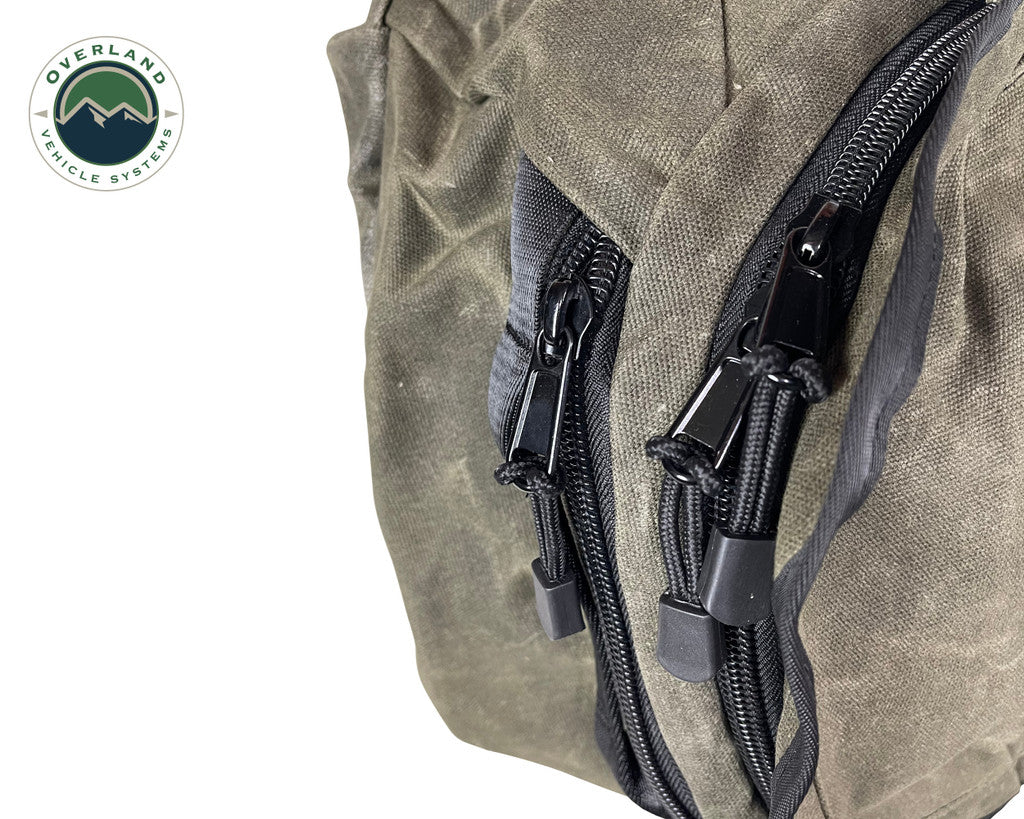 OVERLAND VEHICLE SYSTEMS | Large Duffle With Handle And Straps #16 Waxed Canvas (21029941)