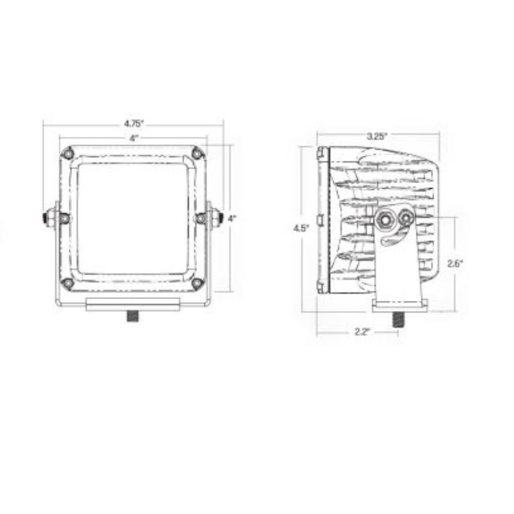 RIGID INDUSTRIES | D-XL PRO Spot Amber PRO Pods Pair (322214)