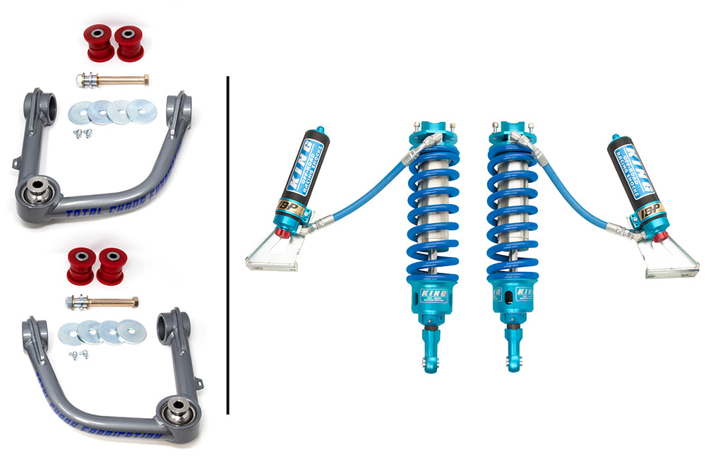 TOTAL CHAOS FABRICATION | Tacoma 3rd Gen (2016 - 2023) Lift Kit W/ Front 3.0 Inch Diameter Adjustable King Shocks (05-30-K1A)