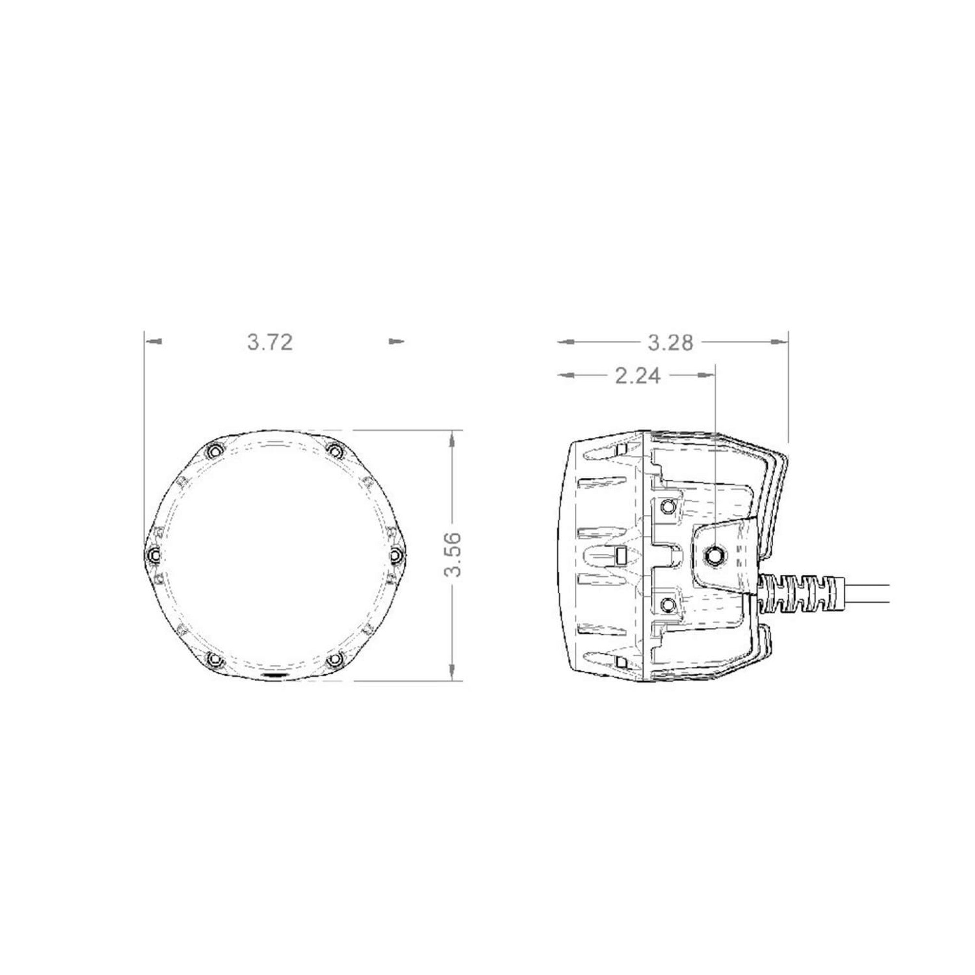 ARB 4X4 | Nacho Quatro SAE LED Auxiliary Combo White Set (PM461)