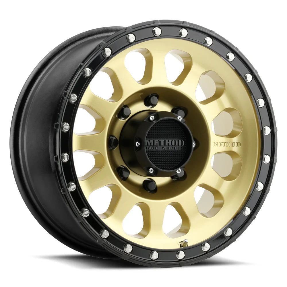 METHOD RACE WHEELS | 315 Gold Black Lip Standard Single Wheel (MR31578516100)