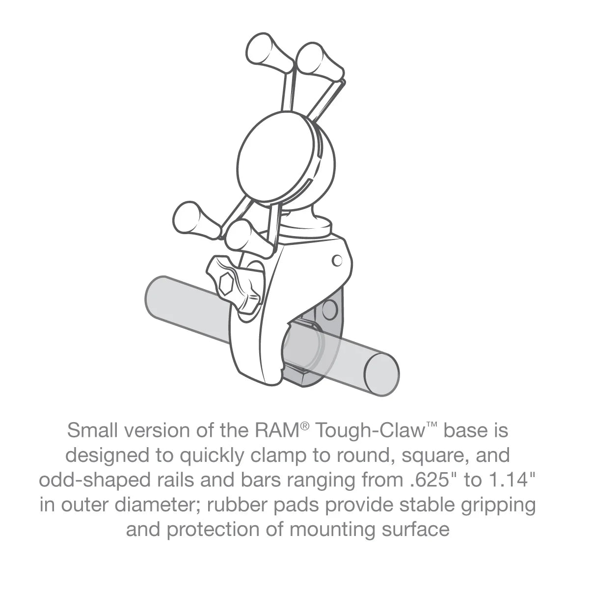 RAM MOUNTS | RAM X-Grip Phone Mount with RAM Snap-Link Tough-Claw