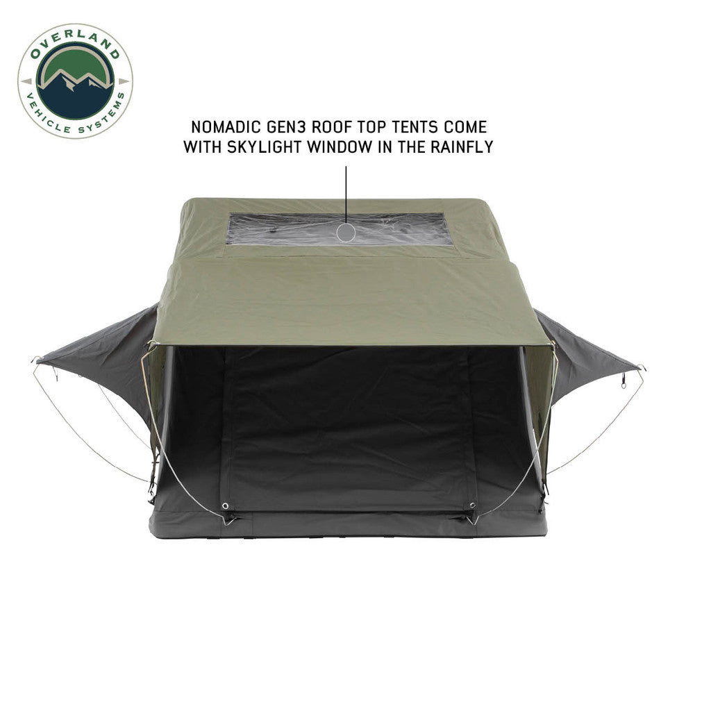 OVERLAND VEHICLE SYSTEMS | Nomadic 3 Extended Roof Top Tent (18339936)
