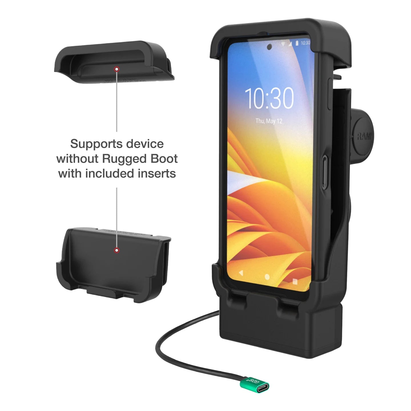 RAM MOUNTS | RAM Powered Vehicle Dock for Zebra EM45