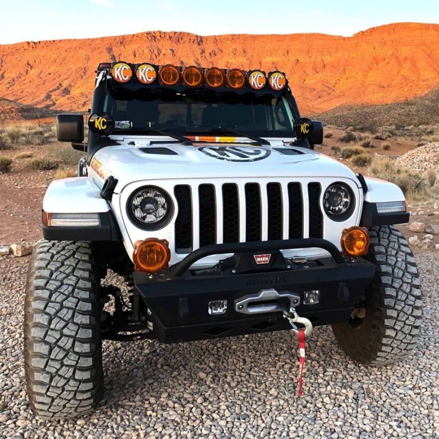 KC HILITES | 6" SlimLite LED - Light Shield / Hard Cover - Black (5109)