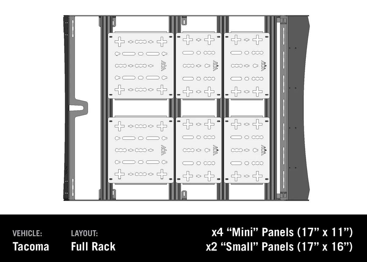 BACKWOODS ADVENTURE MODS | Tacoma 3rd & 2nd Gen 2005-2023 DRIFTR Roof Rack (BWTT3L-8970DRFT)