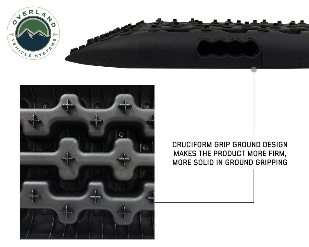 OVERLAND VEHICLE SYSTEMS | Recovery Ramp With Pull Strap and Storage Bag - Gray/Black Universal (19169910)