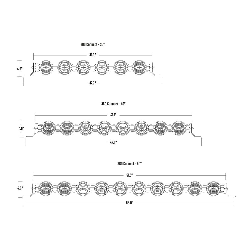 RIGID INDUSTRIES | 360 Connect 40 Inch Light Bar Assembly (36308)
