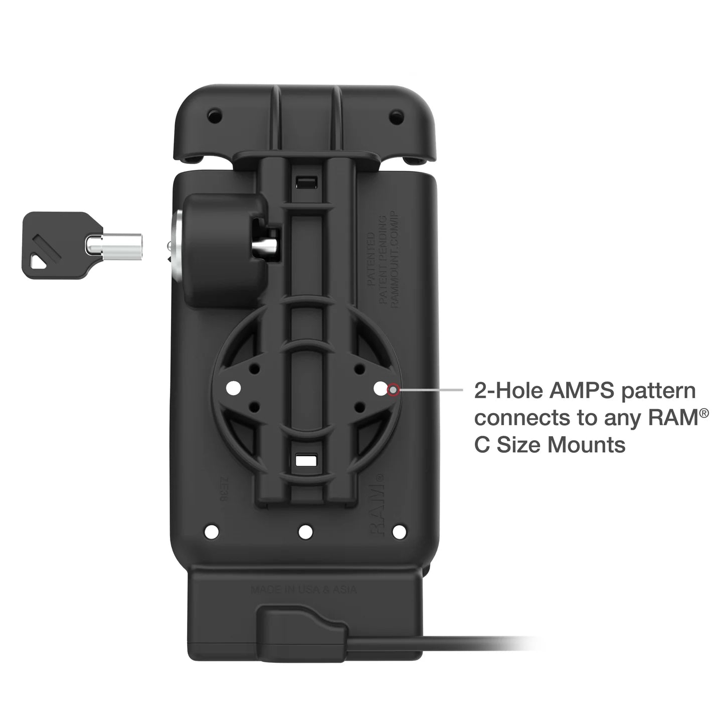 RAM MOUNTS | RAM Locking Vehicle Dock for XCover7 Pro & 6 Pro with Case / RAM Skin