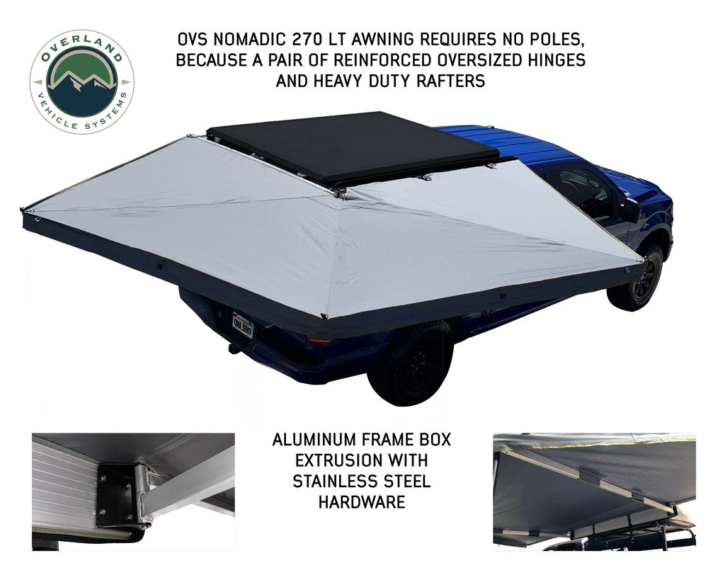 OVERLAND VEHICLE SYSTEMS | Nomadic LT 270 Awning & Wall 1, 2, & Mounting Brackets Passenger Side (19589907)