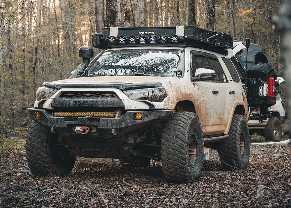 BACKWOODS ADVENTURE MODS | 4Runner 5th Gen 2010-2024 Hi-Lite Overland Front Bumper No Bull Bar (BWT4R5-103XXBBB)