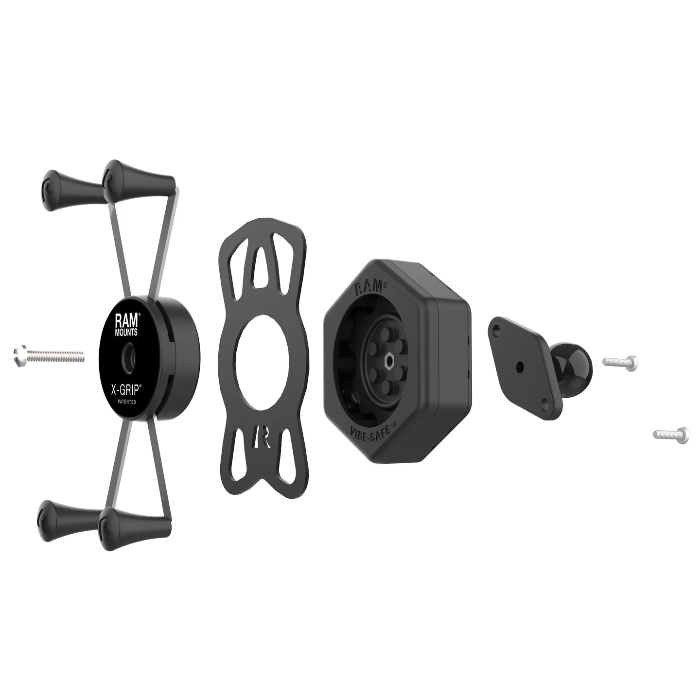 RAM MOUNTS | RAM X-Grip Large Phone Holder with Ball & Vibe-Safe Adapter