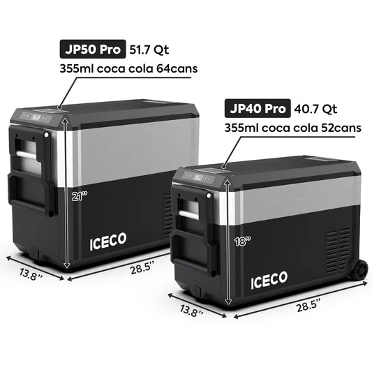 ICECO | JP Pro Series 40/50QT Wheeled Portable Freezer Car Fridge With Cover