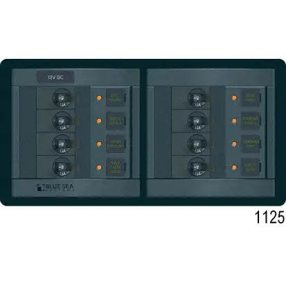 BLUE SEA SYSTEMS | 360 Panel System DC Breakers 8 Positions (189565)