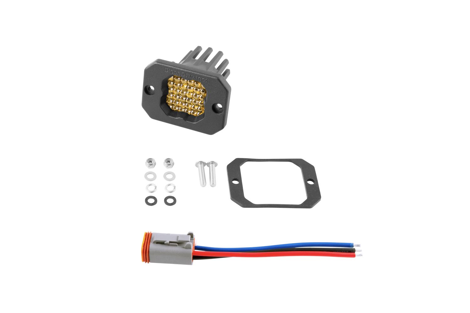 DIODE DYNAMICS | SSC1 Yellow Sport Flush Mount LED Pod (One)