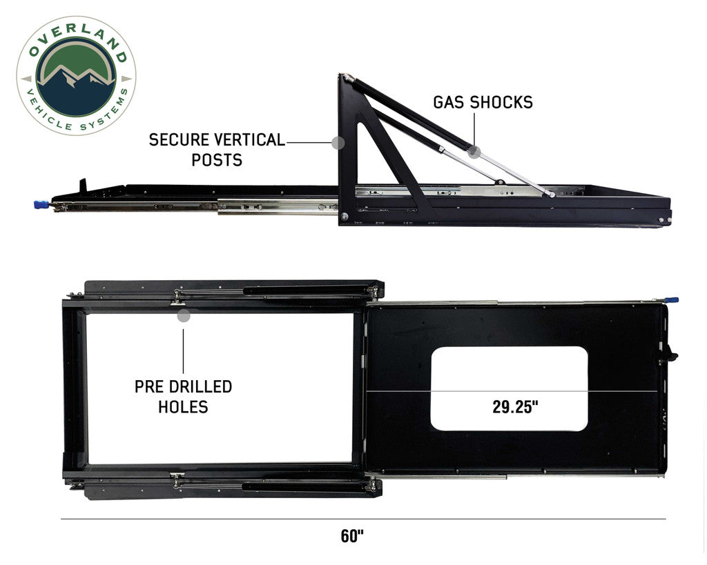 OVERLAND VEHICLE SYSTEMS | Refrigerator Tray With Slide and Tilt Size Small (25049801)