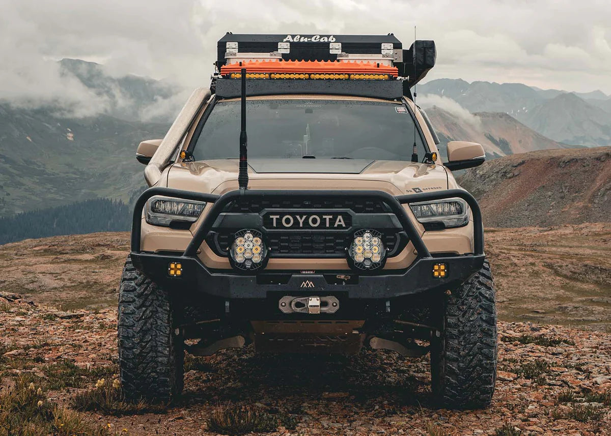 BACKWOODS ADVENTURE MODS | Tacoma 3rd Gen 2016-2023 Hi-Lite Overland Front Bumper Bull Bar (BWTY3T-103FGBBB)