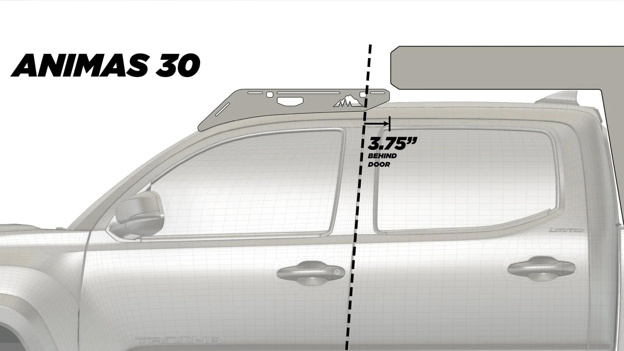 C4 FABRICATION | Tacoma 3rd & 2nd Gen 2005-2023 The Animas Camper Roof Rack Full Height