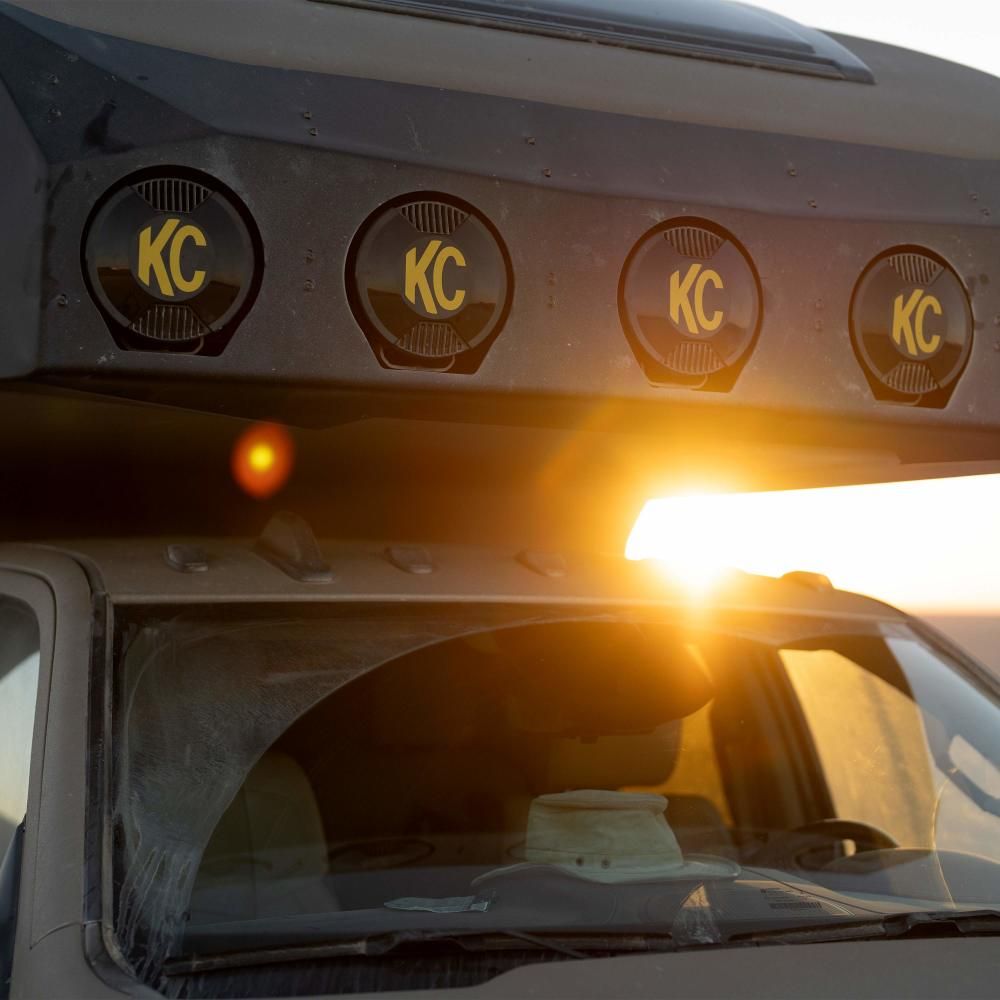 KC HILITES | SlimLite 8" LED Light Cover Black (5206)